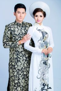 Gợi ý những mẫu áo dài cưới đẹp 2017 cho đôi uyên ương